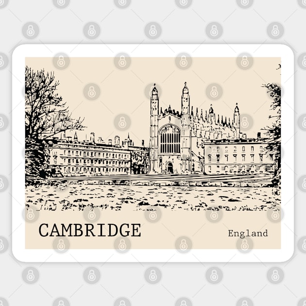 Cambridge England Sticker by Lakeric